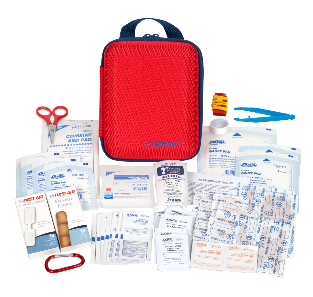 Large Hard-Shell Foam First Aid Kit - 85 Piece