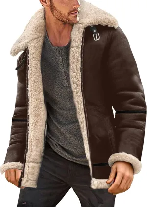 LCMTWX Men's Winter Jacket Windproof Stand Collar Knitted Splice Sweater Coat Casual Cardigan Stylish Outwear Coats for