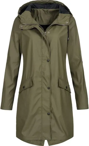 LCMTWX Windbreaker Long Rain Jacket Jacket Windproof Outdoor Coat Plus Women's Coat Fashion 2023 Long Sleeve Rain Jacket