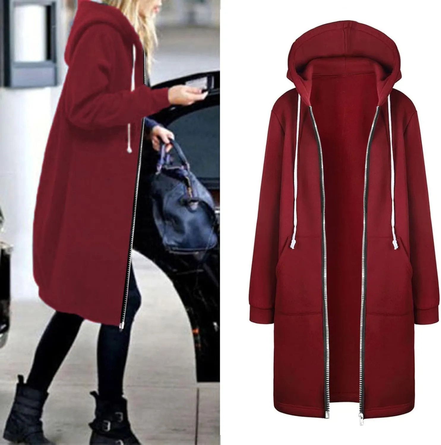 LCMTWX Winter Coats for Women 2023 Trendy Womens Elegant Windbreaker Wild Winter Women's Coat Long Coat Women Long Coat