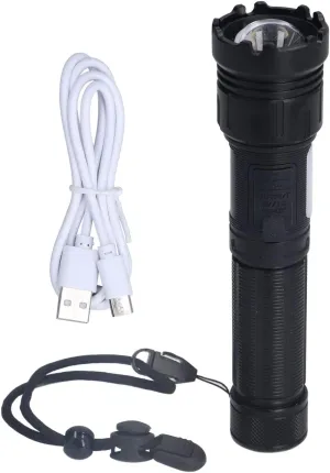 LED Camping Flashlight 5000LM Super Bright Magnetic Telescopic Zoom Water Prevent Flashlight Emergency Outdoor Camping Travel Hiking Aluminum Alloy