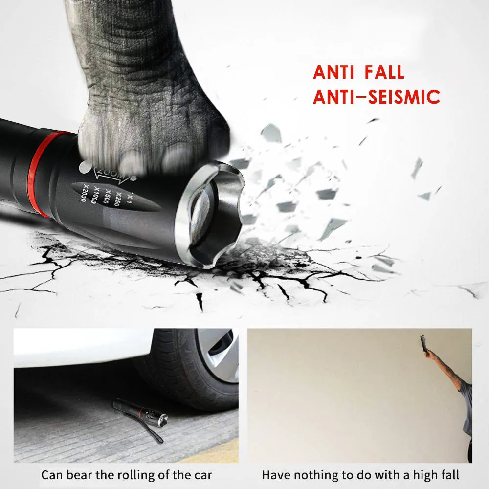 LED Flashlight COB Lantern Magnetic Torch