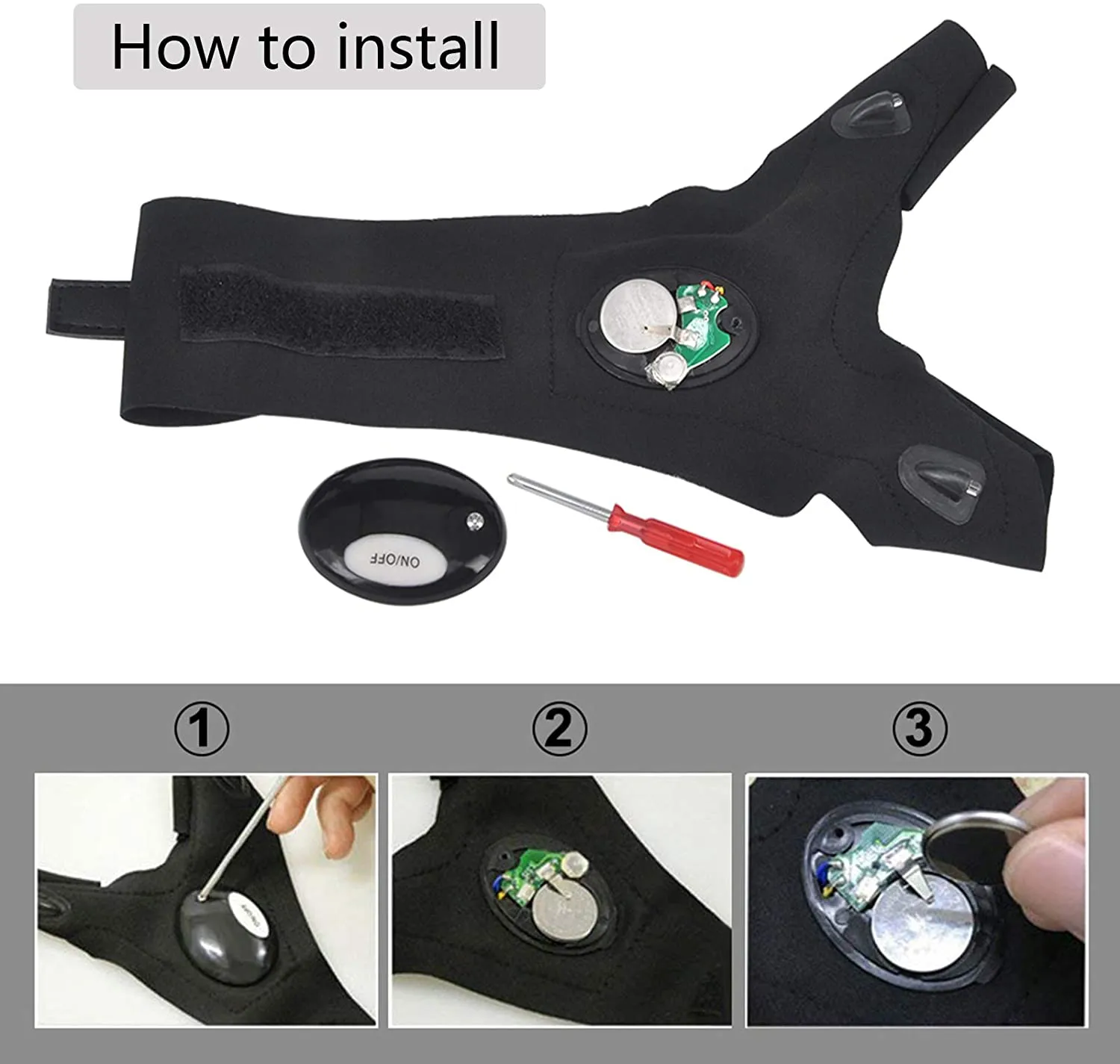 LED Flashlight Glove Gifts for Men Father Day Outdoor Fishing Gloves