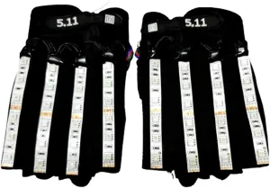 LED Flashlight Gloves Bright Torch High Lumens Atmosphere Lights for Party Halloween Cosplay Gloves Concert Glowing Gloves Hands (Colourful light)