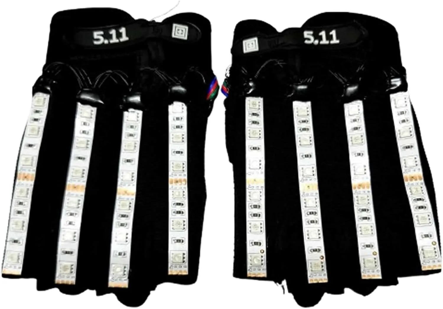 LED Flashlight Gloves Bright Torch High Lumens Atmosphere Lights for Party Halloween Cosplay Gloves Concert Glowing Gloves Hands (Colourful light)