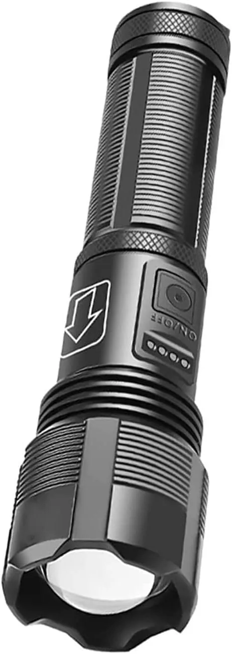 LED Flashlight, Longer Battery Life, 5 Modes, High Lumen, Adjustable, Zoomable,Waterproof, Lightweight, Bright Flashlights for Camping