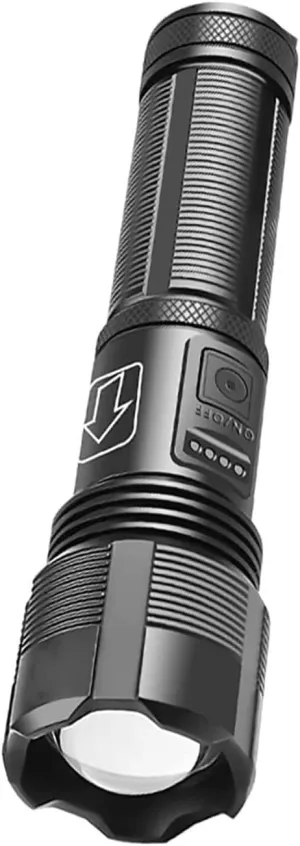 LED Flashlight, Longer Battery Life, 5 Modes, High Lumen, Adjustable, Zoomable,Waterproof, Lightweight, Bright Flashlights for Camping