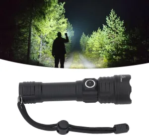 Led Flashlight Zoomable 1200LM Super Bright 3 Modes IP65 Water Resistant Flashlight for Camping Hiking Outdoor White Light