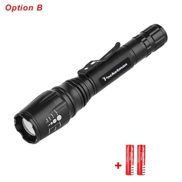LED Flashlights Torch 7000LM XM-L2 zoomable led torch For 2x18650 batteries aluminum bicycle flashlight light tactical z35