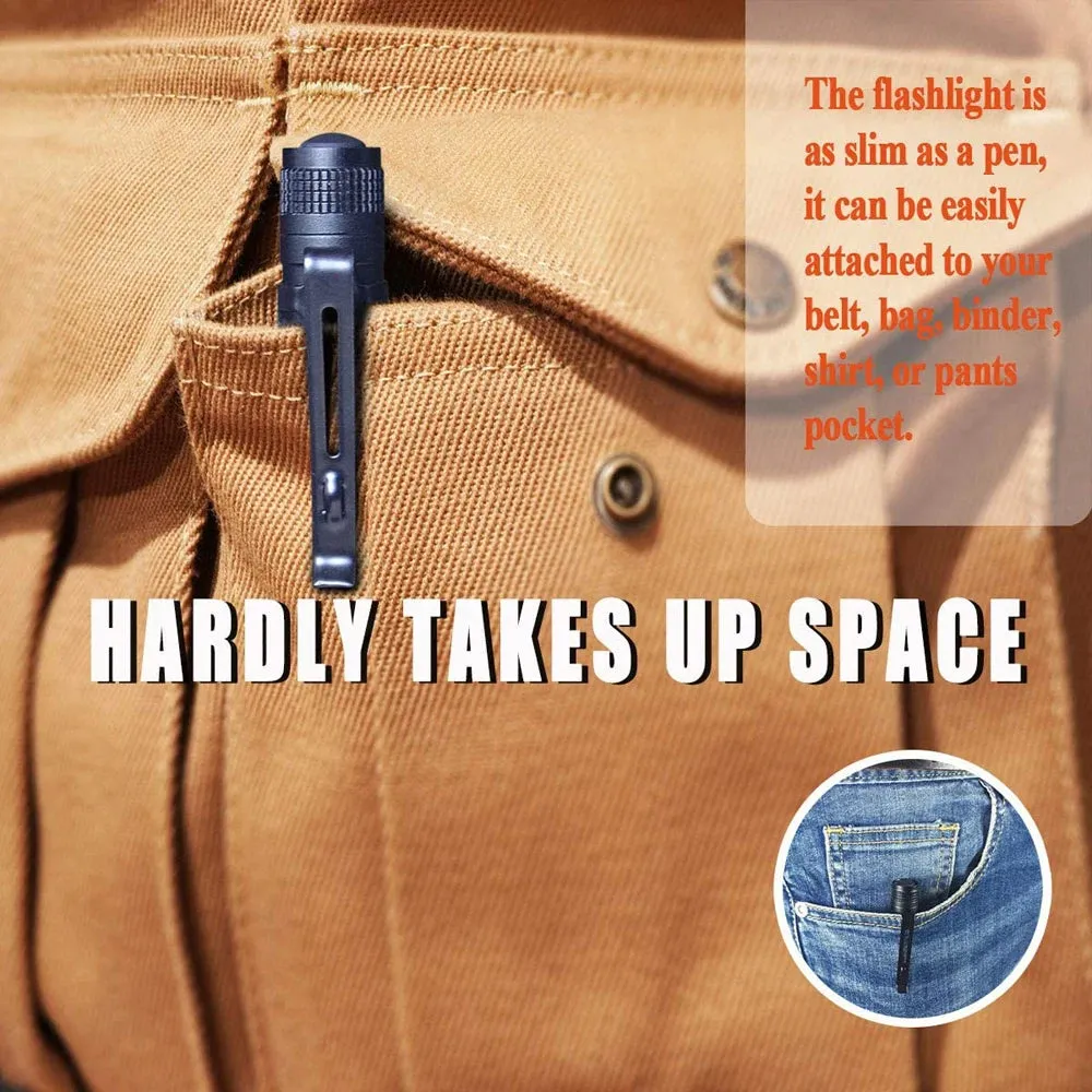 LED Pocket Pen Light Flashlight
