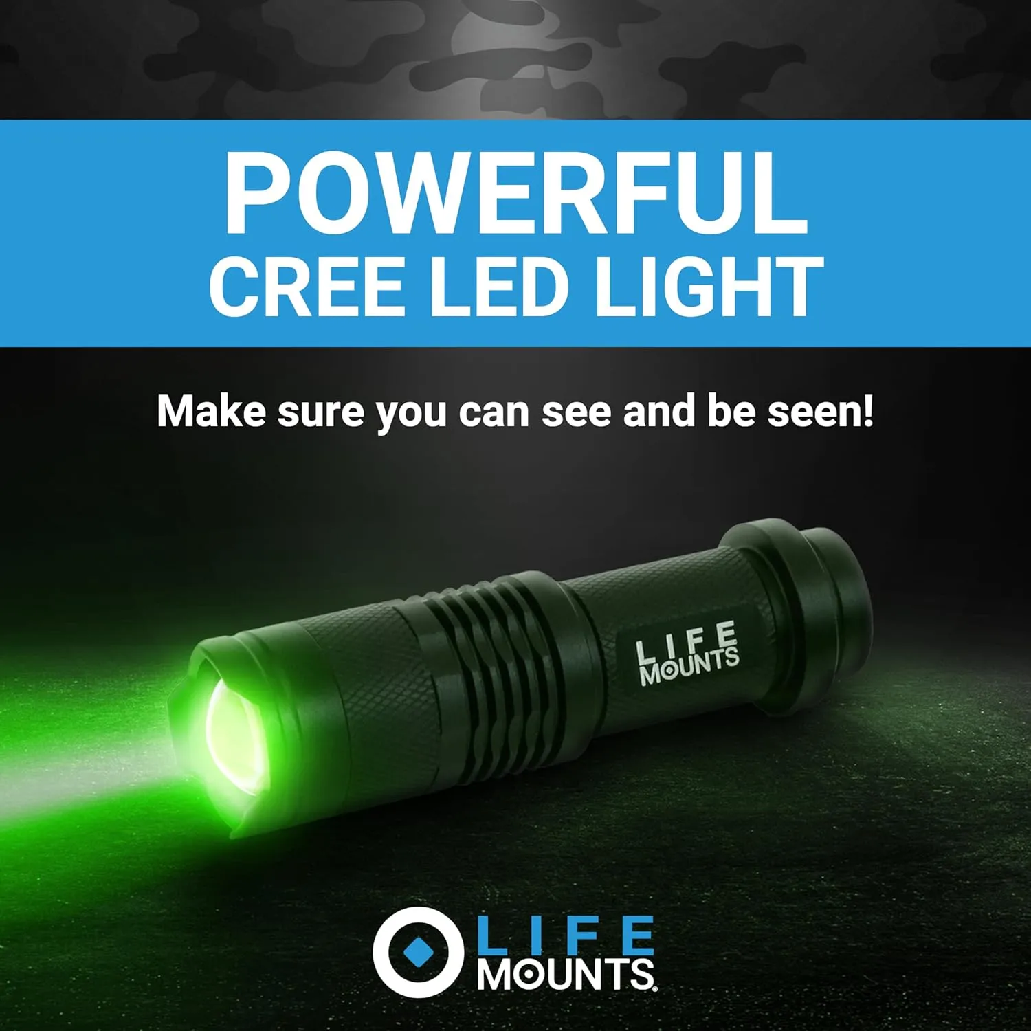 LED Tactical Helmet ARC Rail Light - Stay Safe and Light Your Way - Great for Military, Airsoft and Other Tactical Helmets - Durable and Detachable - Green