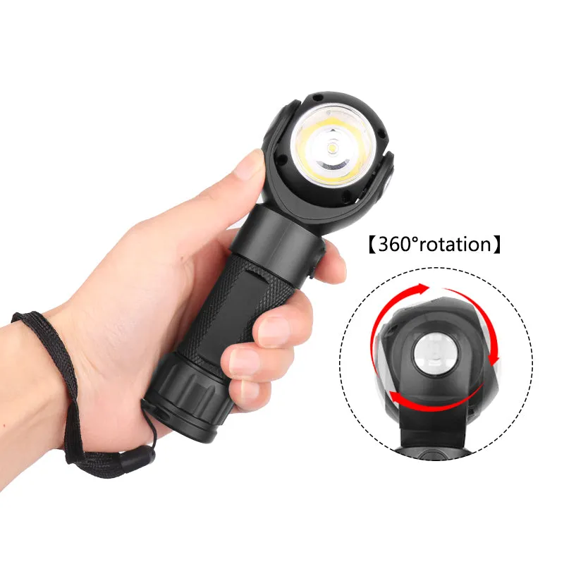 LED Work Flashlight Magnetic Light 9000 Lumen XM-L T6 With Battery