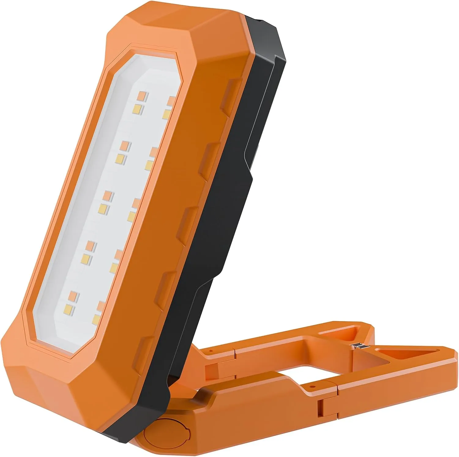 LED Work Light Rechargeable Ultra Compact Foldable 500 Lumen Cordless Work Lighting, Adjustable 180° Stand, 3000K-6500K CCT, IP54 Waterproof, Compact (Ultra Compact)