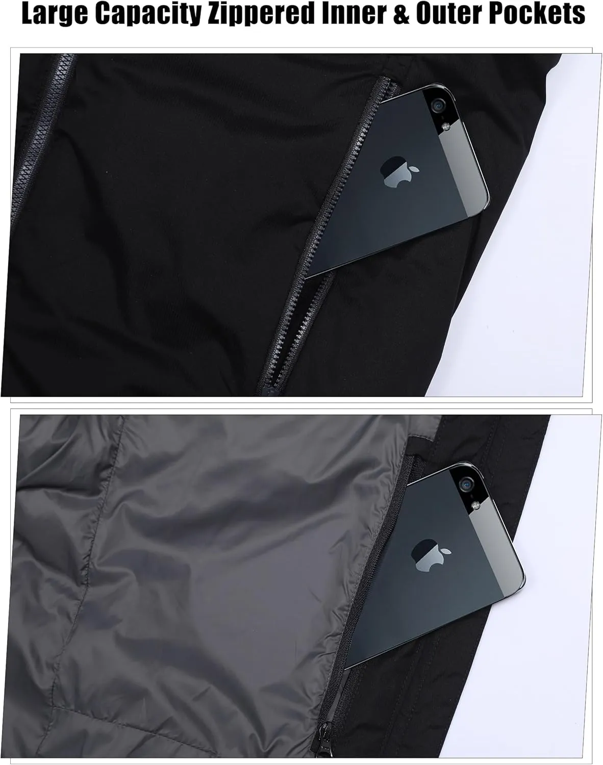 Lesmart Men’s Down Jacket Puffer Winter Jacket with Hooded Packable Lightweight Windproof Insulated Warm Coat