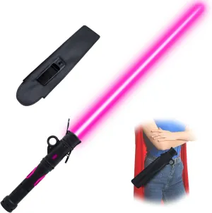 Light Up Saber for Kids, LED Light Swords Set with 25 Color Changing Electronic Lights &FX Sound for Galaxy War Fighter Warriors Halloween Dress Up Parties (with Belt Clip)