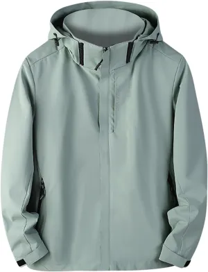 Light Weight Jackets Womens Plus Size Rain Coats Waterproof Packable Raincoats Outdoor Windbreaker with Pockets