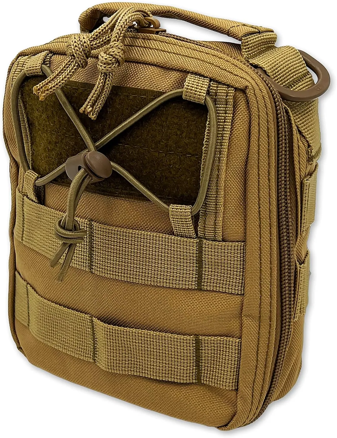 Lightning X Products Premium Nylon MOLLE Pouch Emergency Bag, Ideal for Tactical Medics, Military, Outdoor Enthusiasts (8" x 6.5" x 3", Black or Tan, Designed for Your IFAK Gear)