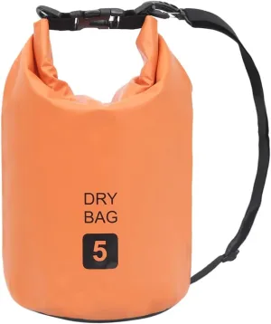 Lightweight Waterproof Dry Bag for Adventures, Protects Valuables from Water and Dust, for Boating and Outdoor Activities, Orange