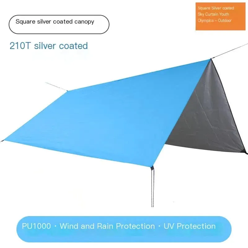 Limited time Waterproof Coated 4 to Camping for Spacious Outdoor People Silver Lightweight Square Trackable 3 Tent
