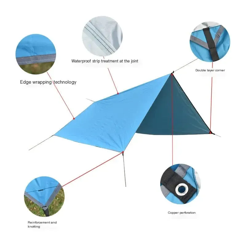 Limited time Waterproof Coated 4 to Camping for Spacious Outdoor People Silver Lightweight Square Trackable 3 Tent
