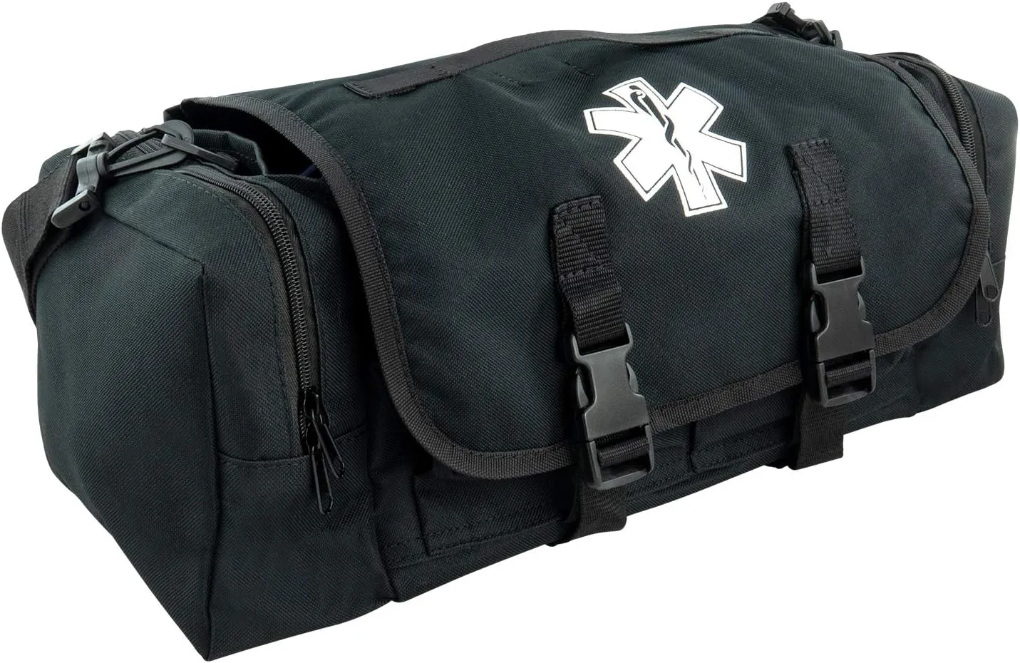LINE2design First Aid Medical Bag - EMT Paramedic Economical Tactical First Responder Trauma Bag Empty – Multipurpose EMS Bag for Emergency Medical Supplies – Black