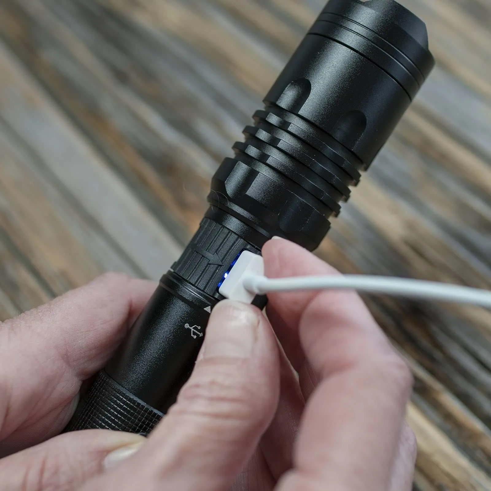 LitezAll 1000 Lumen Rechargeable Tactical Flashlight