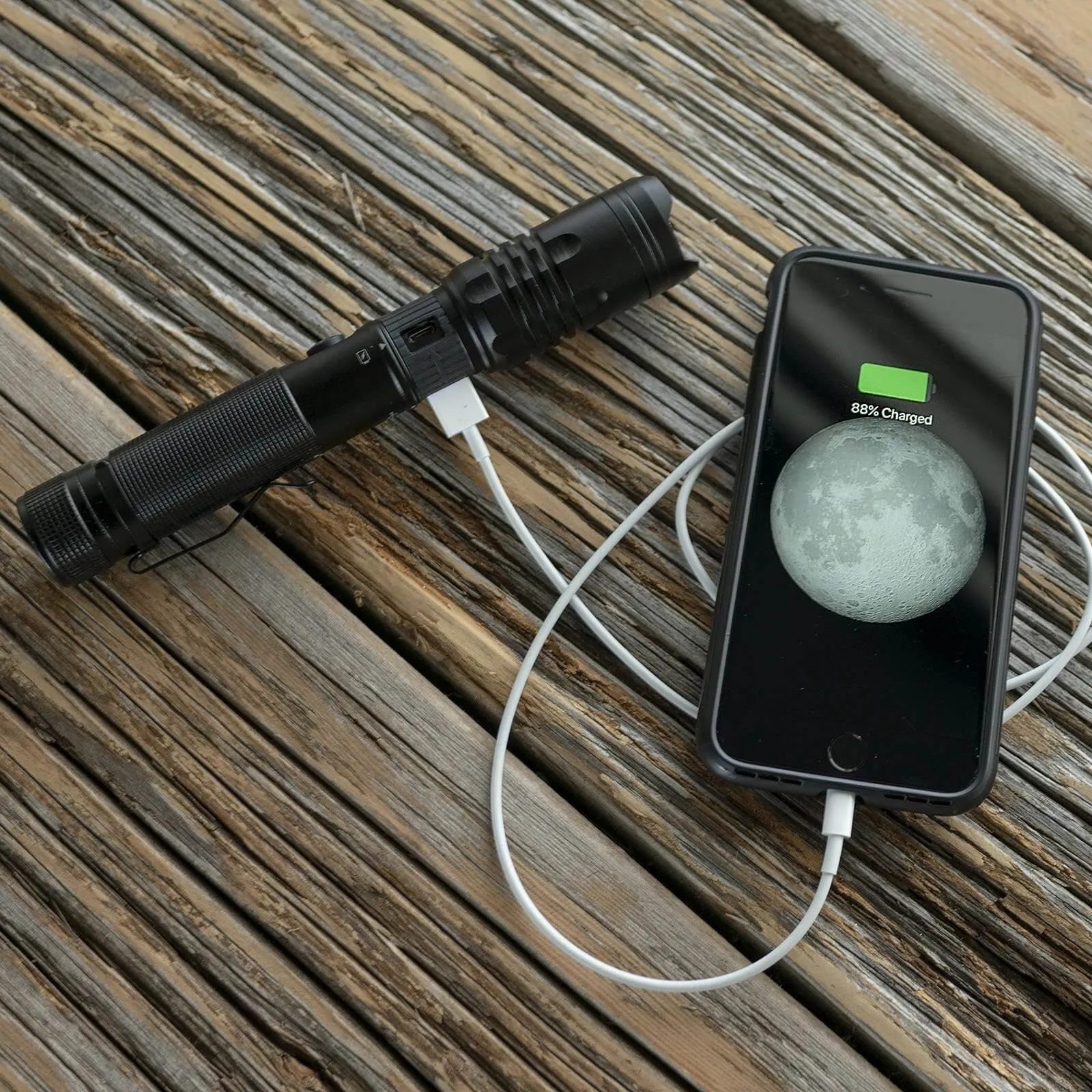 LitezAll 1000 Lumen Rechargeable Tactical Flashlight