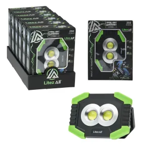 LitezAll 250 Lumen Work Light with Flashlight