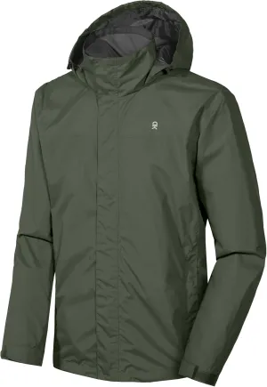 Little Donkey Andy Men's High-performance Waterproof Rain Jacket Ultra Lightweight Rain Shell for Hiking,Golf,Travel