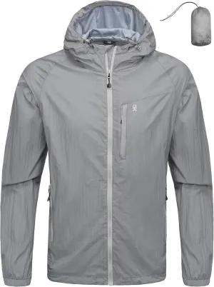 Little Donkey Andy Men's Packable Lightweight Hooded Jacket Windproof Windbreaker with Recycled Insulation
