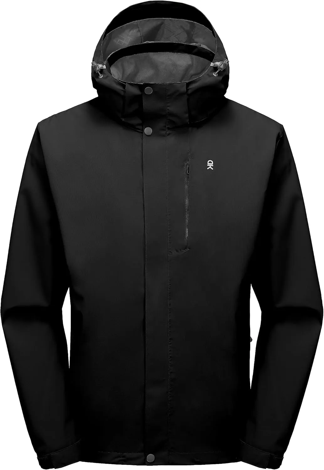 Little Donkey Andy Men's Waterproof Rain Jacket Lightweight Hooded Raincoat Rain Shell for Travel Hiking Golf