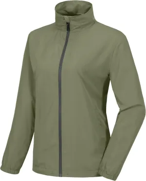 Little Donkey Andy Women's Lightweight Windbreaker Jacket Breathable Windproof Jacket Hiking Running Golf UPF50 