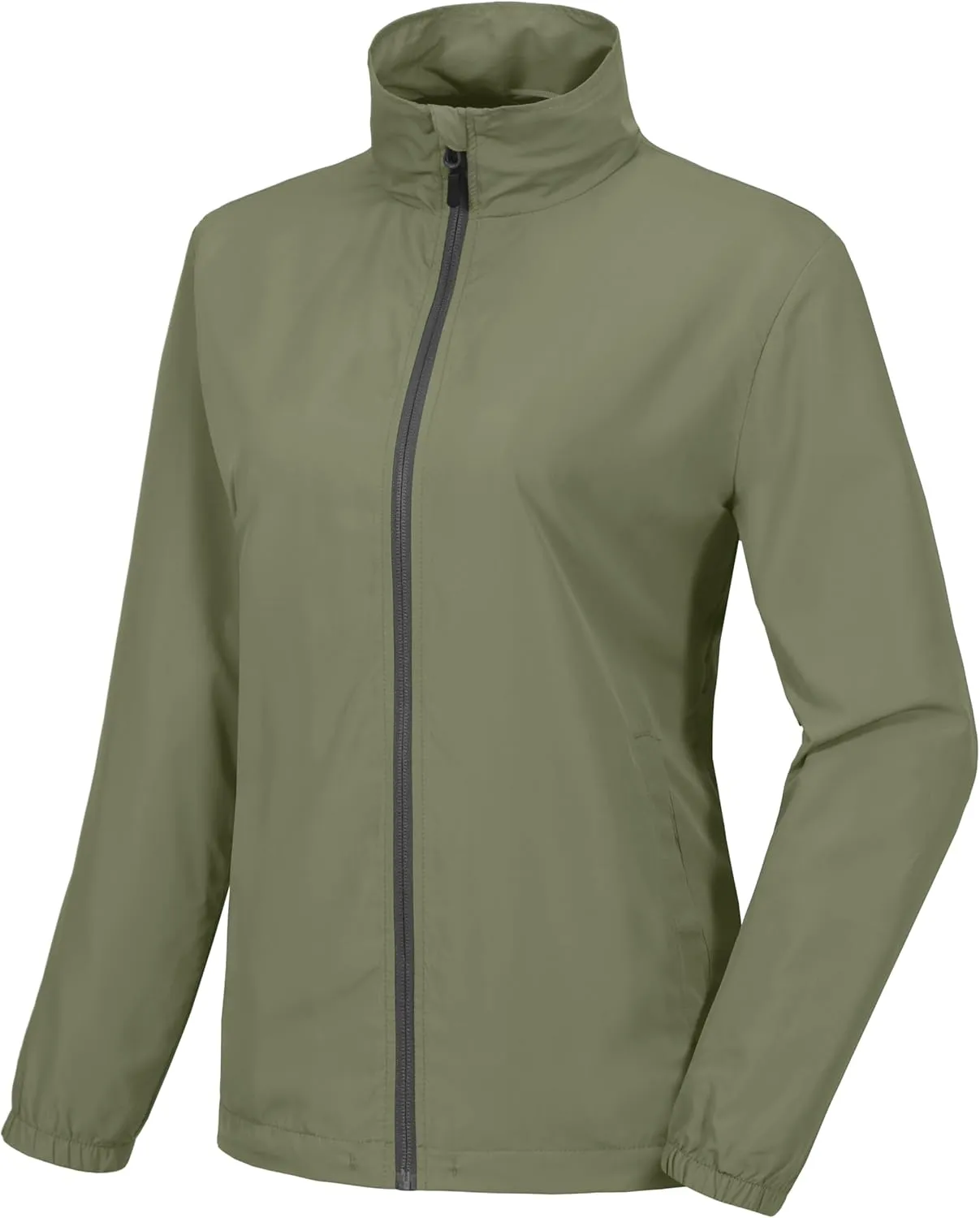 Little Donkey Andy Women's Lightweight Windbreaker Jacket Breathable Windproof Jacket Hiking Running Golf UPF50 