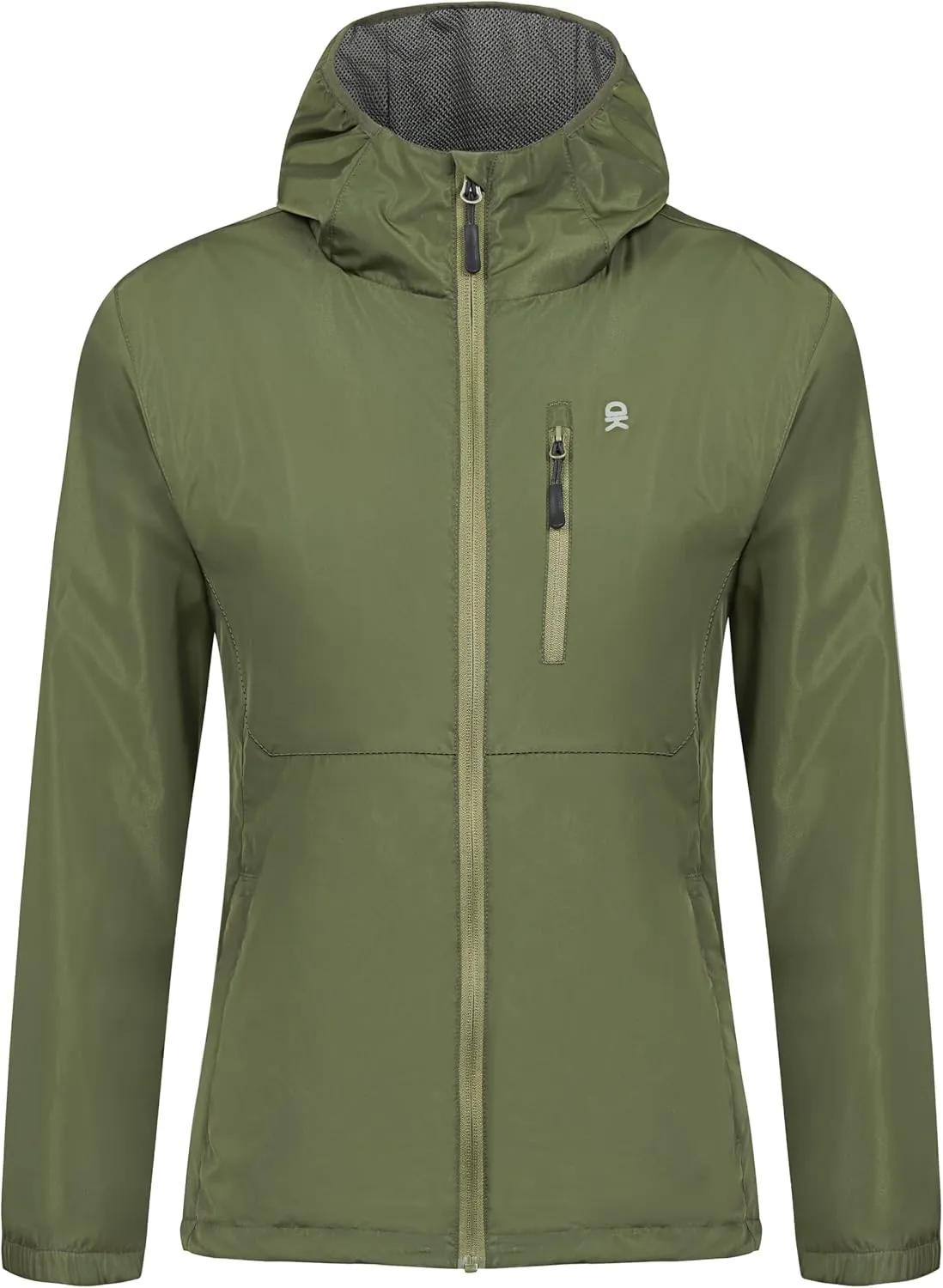 Little Donkey Andy Womens Windbreaker Jacket with Hood, Water Repellent Light Jacket for Women Wrinkle Reduction