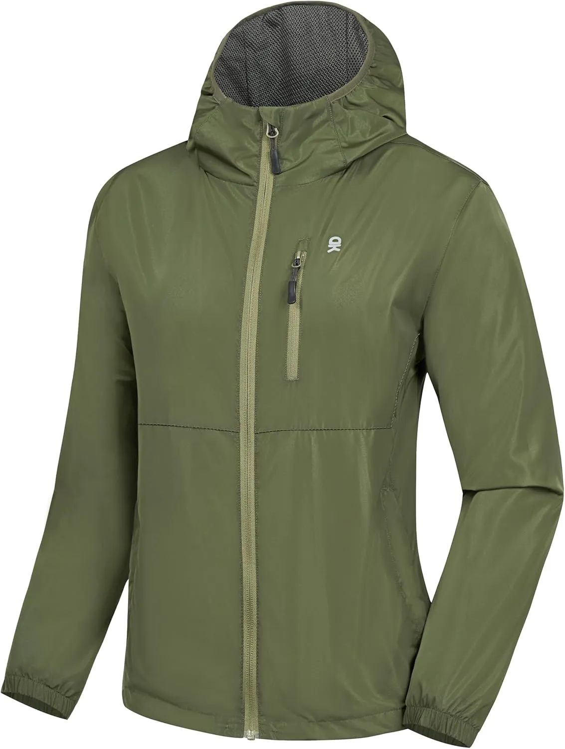 Little Donkey Andy Womens Windbreaker Jacket with Hood, Water Repellent Light Jacket for Women Wrinkle Reduction