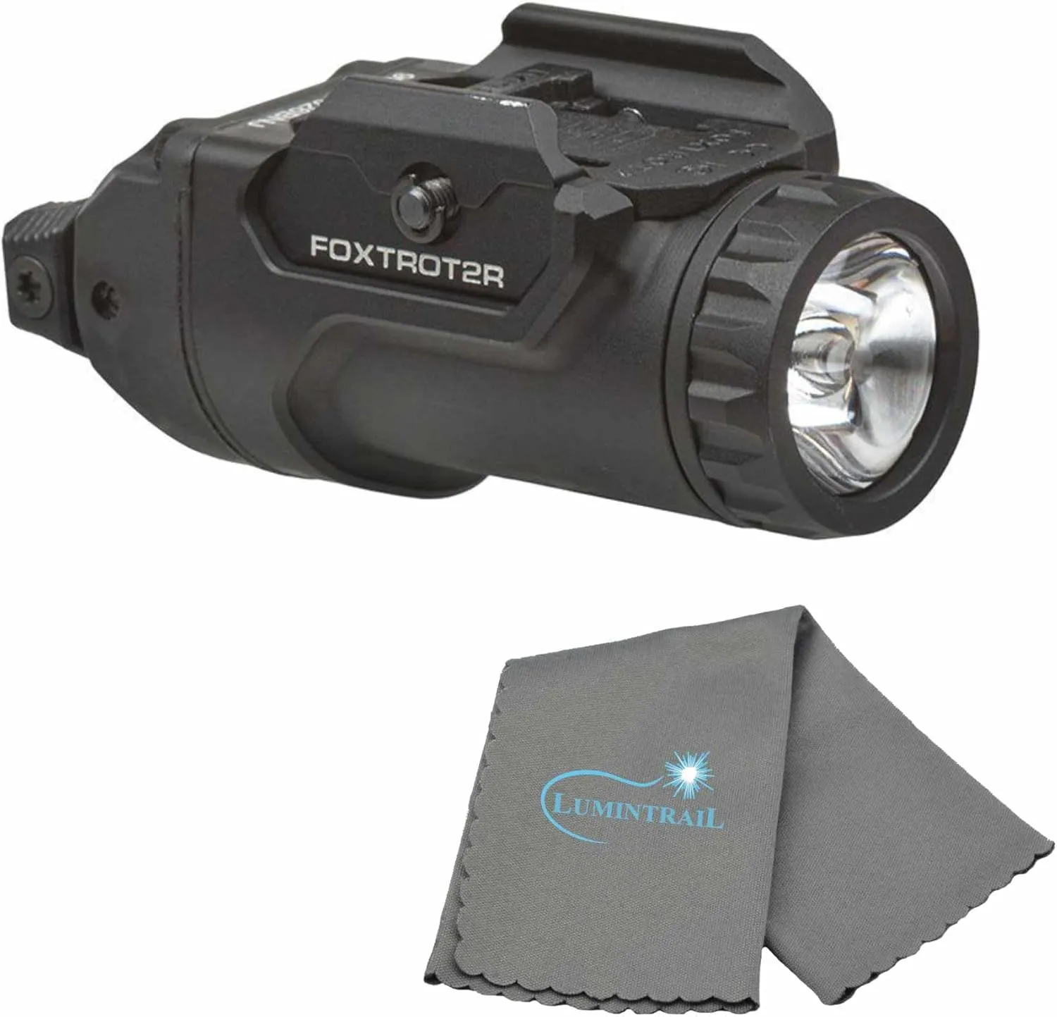 Lumintrail Sig Foxtrot 2 Weapon Light, White Tactical Light - SOF2100-500-Lumen Tactical Flashlight, Sliding Rail-Mounted Cleaning Cloth