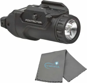 Lumintrail Sig Foxtrot 2 Weapon Light, White Tactical Light - SOF2100-500-Lumen Tactical Flashlight, Sliding Rail-Mounted Cleaning Cloth
