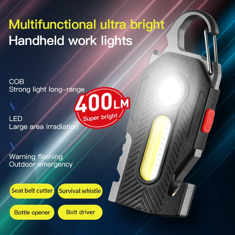 LUMIO MiniPro COB Keychain Flashlight – Ultra-Bright Rechargeable Mini Light for Camping & Emergency Use
