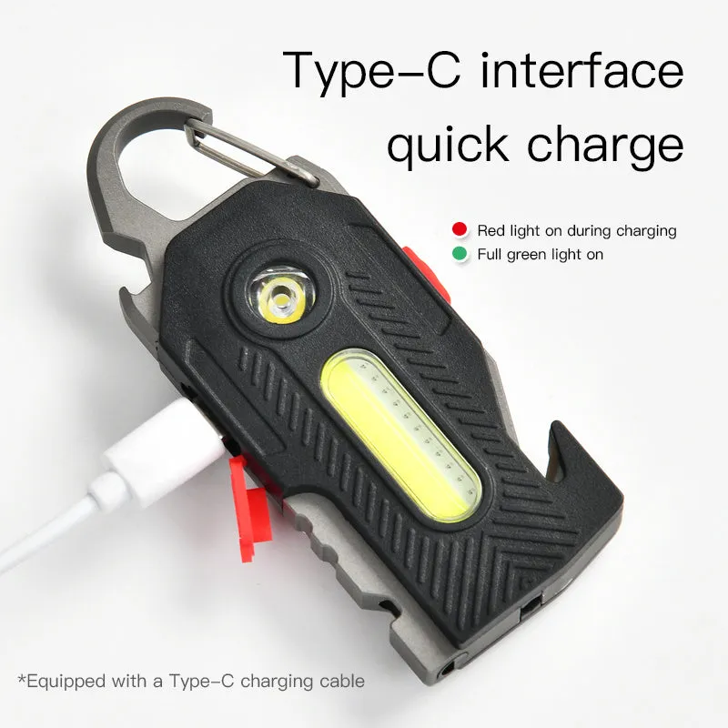 LUMIO MiniPro COB Keychain Flashlight – Ultra-Bright Rechargeable Mini Light for Camping & Emergency Use
