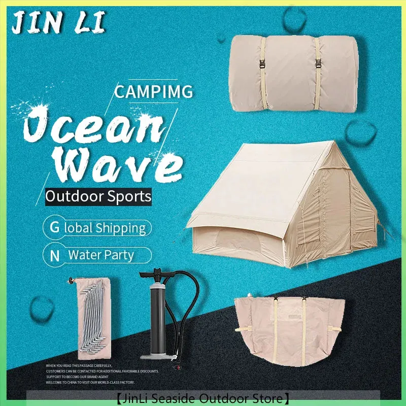 Luxury Camping Tent Waterproof Sunscreen Inflatable Roof Tent
