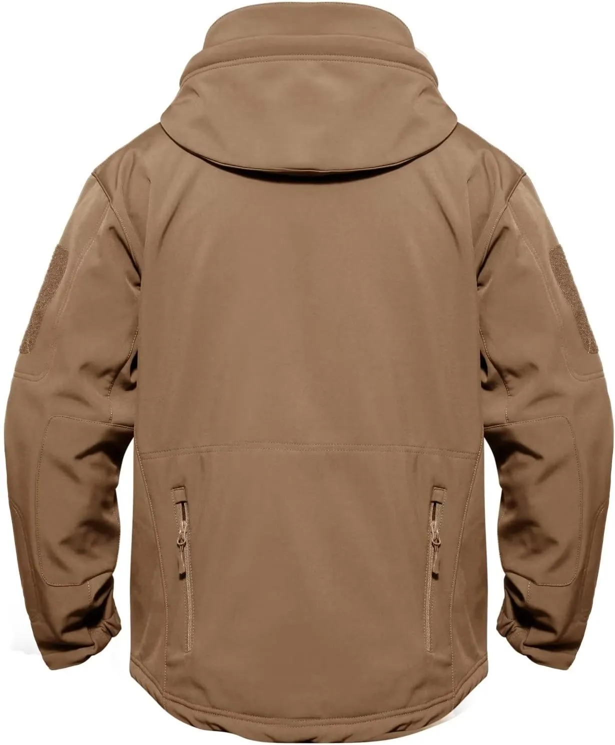 MAGCOMSEN Men's Tactical Jacket 7 Pockets Performance Fleece Lined Water Resistant Soft Shell Winter Coats