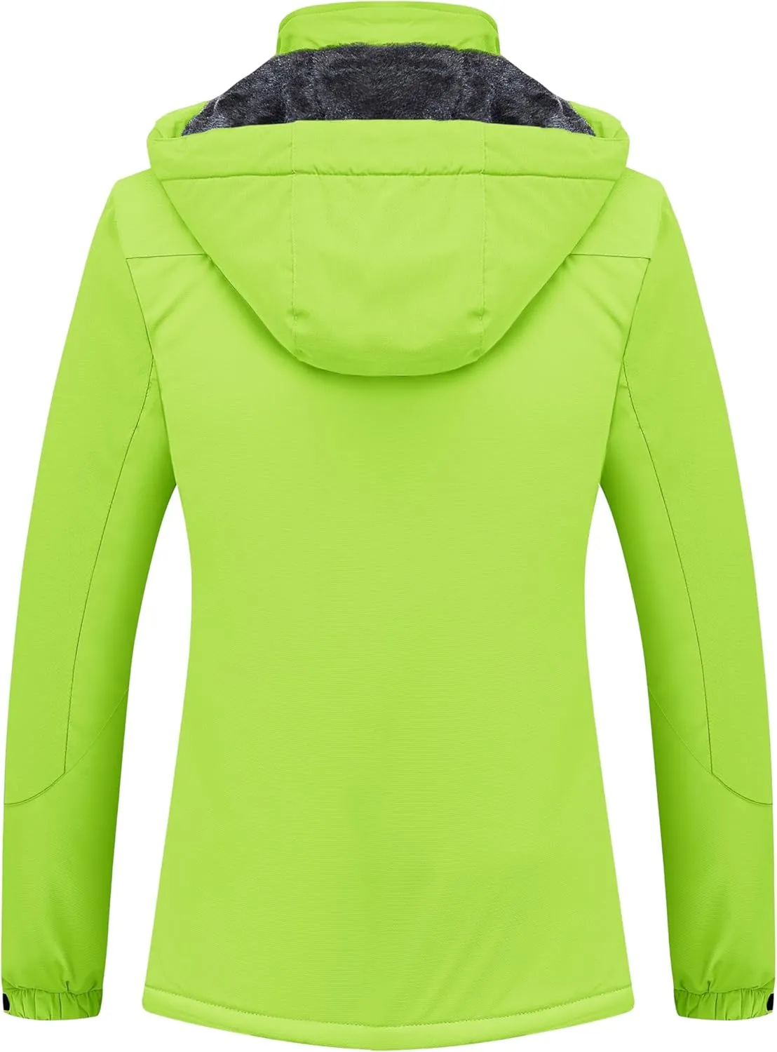 MAGCOMSEN Women's Ski Jacket Waterproof Insulated Snow Jacket Warm Windproof Winter Coats with Hood Fleece Lined Jacket