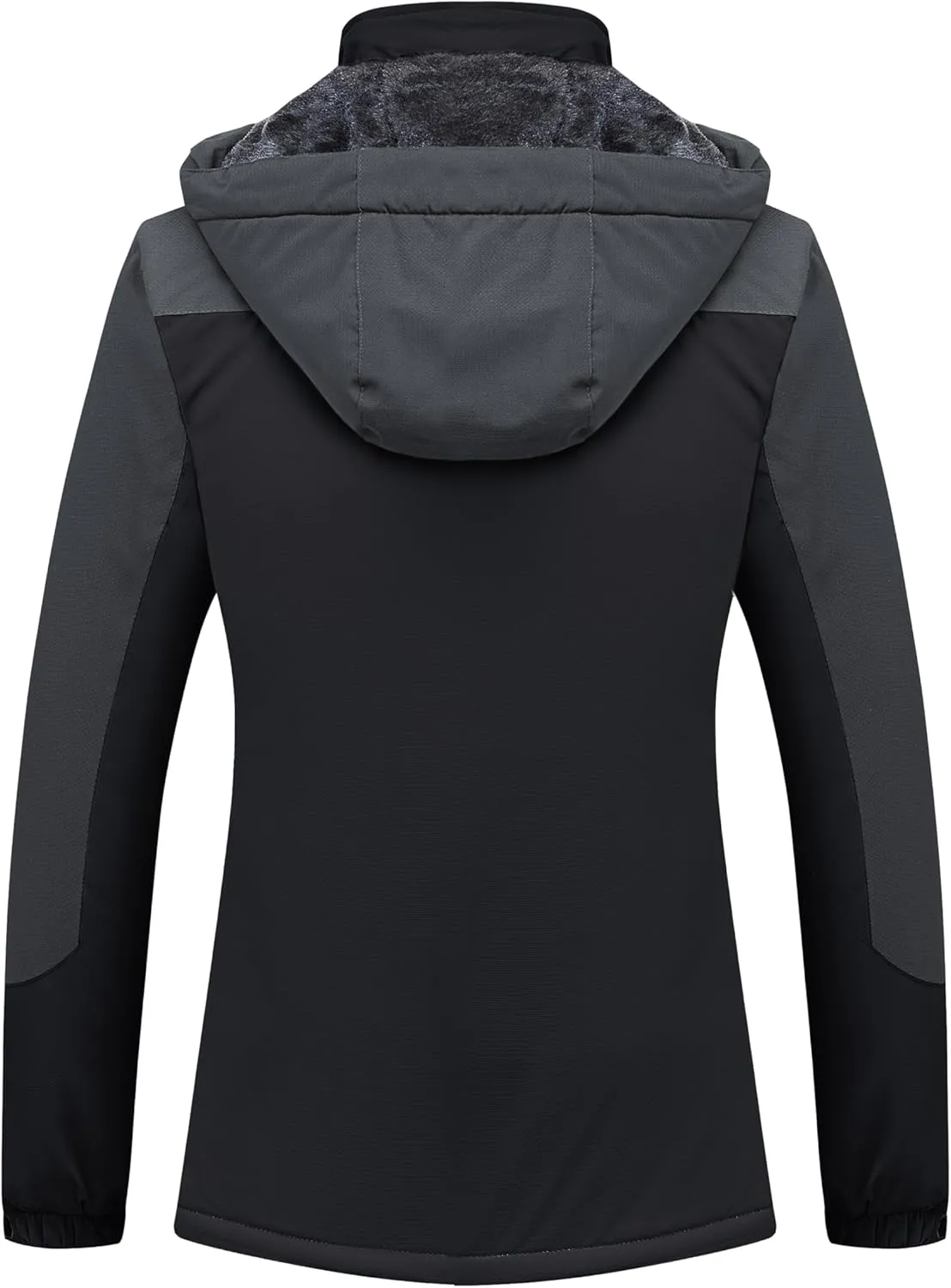MAGCOMSEN Women's Ski Jacket Waterproof Insulated Snow Jacket Warm Windproof Winter Coats with Hood Fleece Lined Jacket