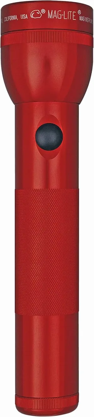 Maglite LED 2-Cell D Flashlight in Display Box, Red