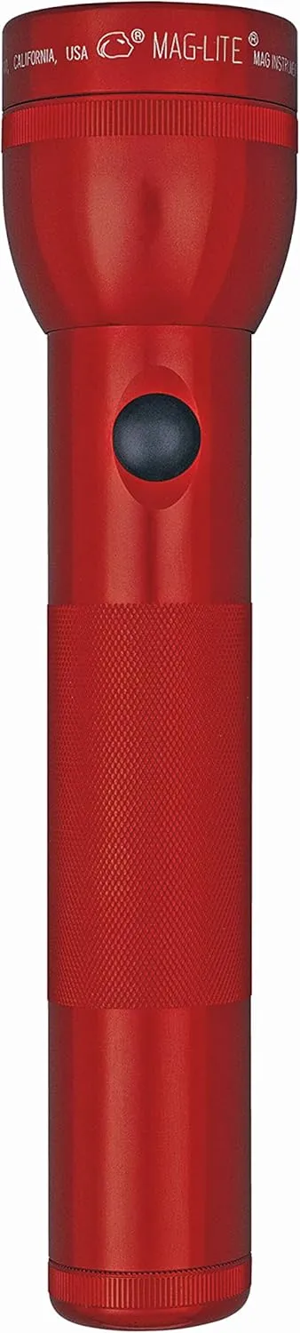 Maglite LED 2-Cell D Flashlight in Display Box, Red