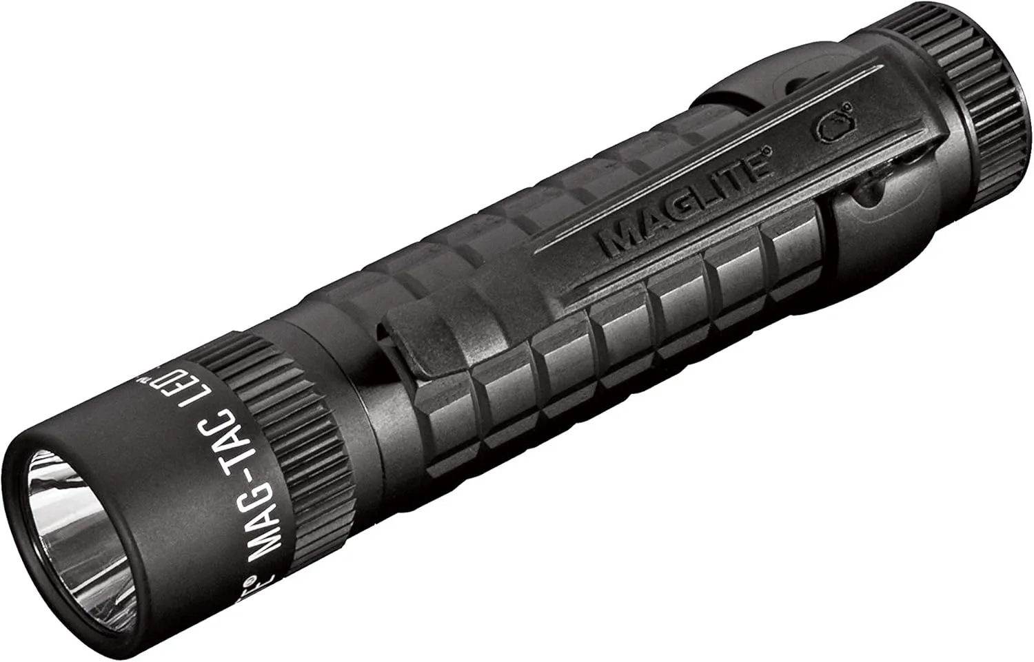 Maglite Mag-Tac LED 2-Cell CR123 Flashlight - Plain-Bezel, Matte Black