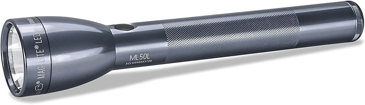 Maglite ML50L LED 3-Cell c Flashlight in Display Box, Gray