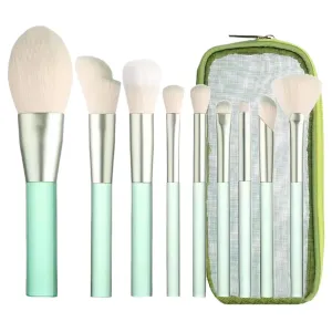 Makeup Brushes with Storage Case, 9 Pcs Professional Synthetic Foundation Brush,Eyeliner Eyeshadow Contour Blending Powder Concealer Brushes,Gifts for Mom