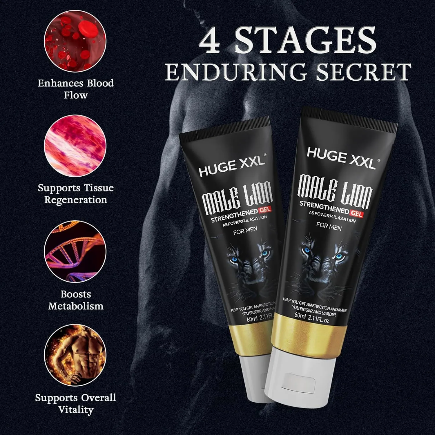 Male Enhancement Cream, Private Part Enlargement Massage Gel,Male Extender Growth Cream,Increase Length & Girth Thicker Longer Stronger