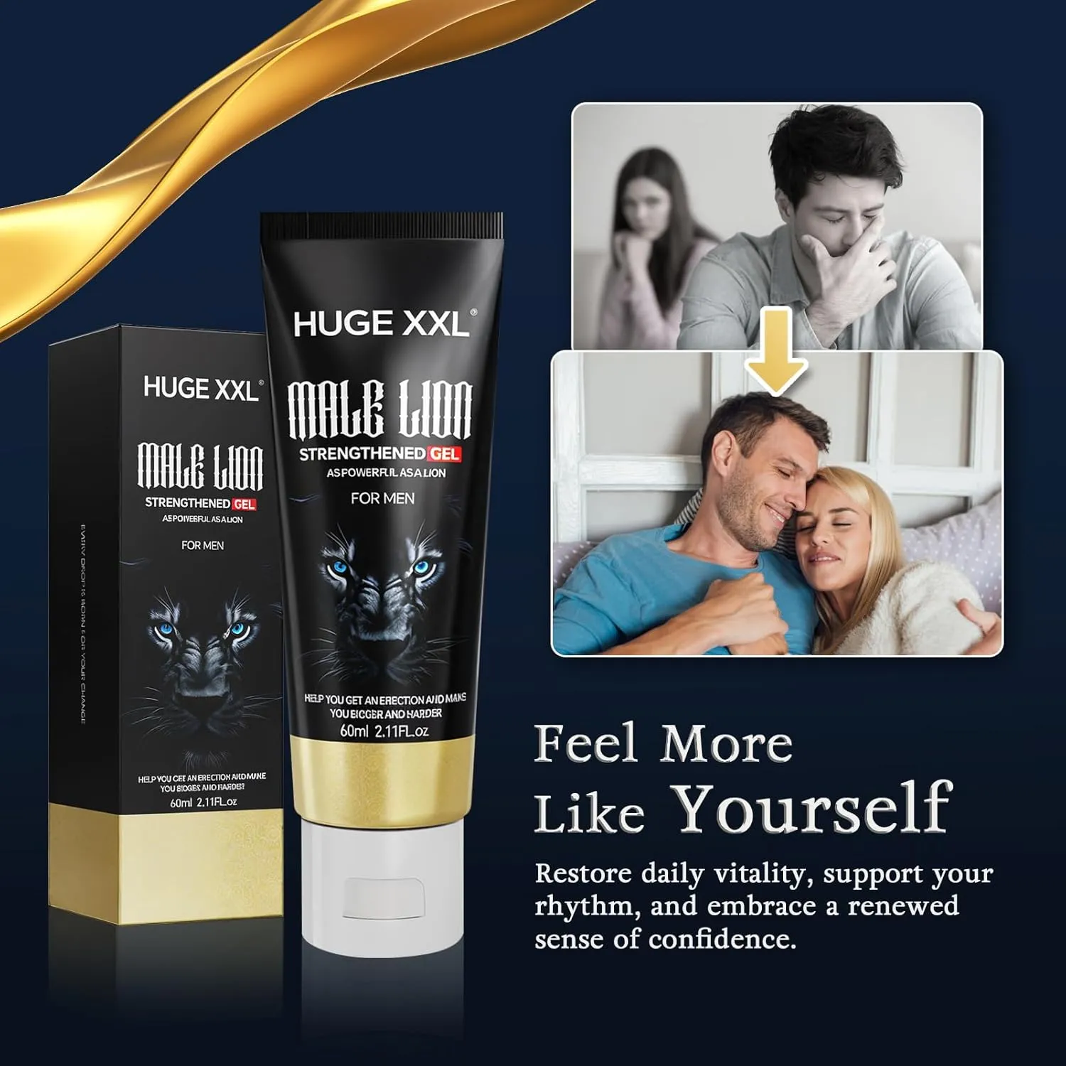 Male Enhancement Cream, Private Part Enlargement Massage Gel,Male Extender Growth Cream,Increase Length & Girth Thicker Longer Stronger